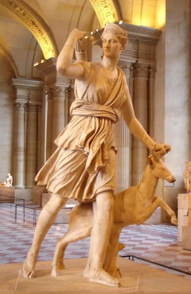 "Diana of Versailles" - Statue of Diana/Artemis, the Olympian Goddess of the Hunt, Virginity and Childbirth at the Palace of Versailles
