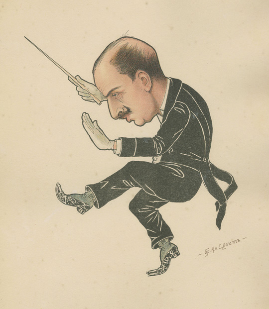 Caricature of Riccardo Drigo