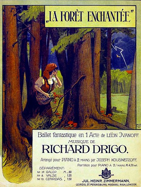 Frontispiece for the piano reduction of The Enchanted Forest