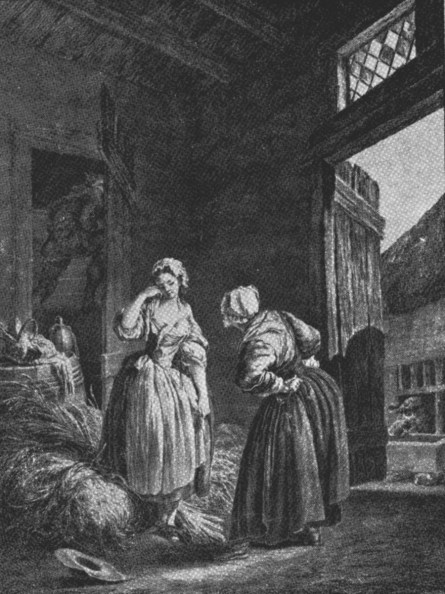 Le reprimande/Une jeune fille querelle par sa mere by Pierre Antonine Baudouin (1789)