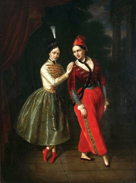 Leila and Asmodée Strauss in Le Diable amoureaux (1853)