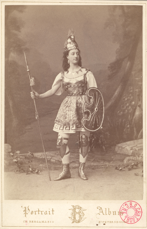Unidentified ballerina as an Amazon (1891)