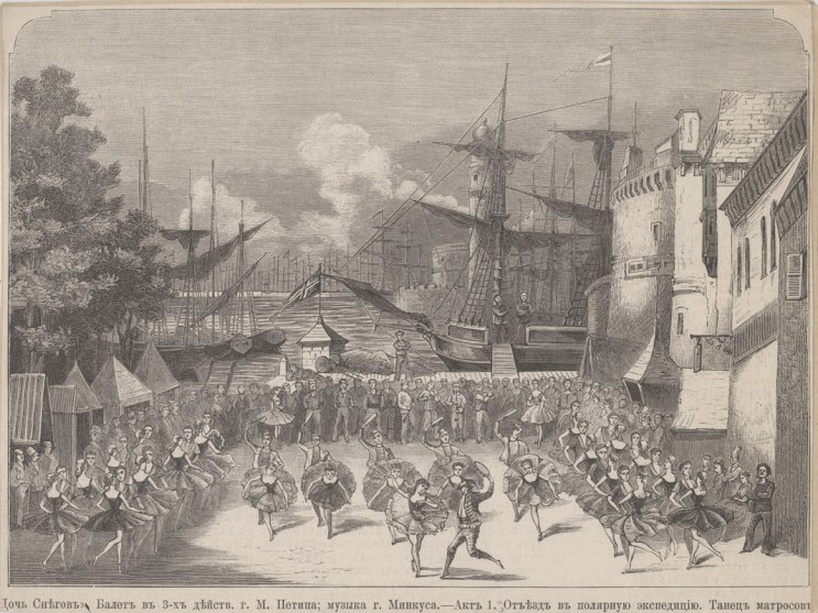 Lithograph of Act 1, "The Sailors' Dance" (1879)