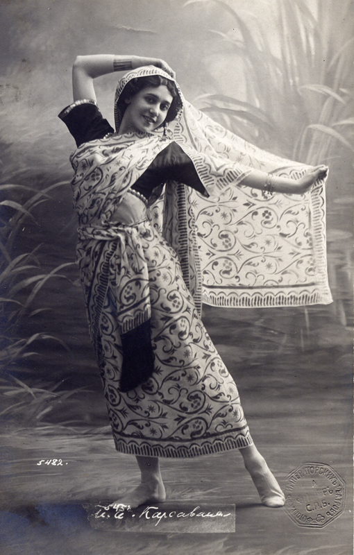 Tamara Karsavina as Nerilya in Nikolai Legat's revival (1909)