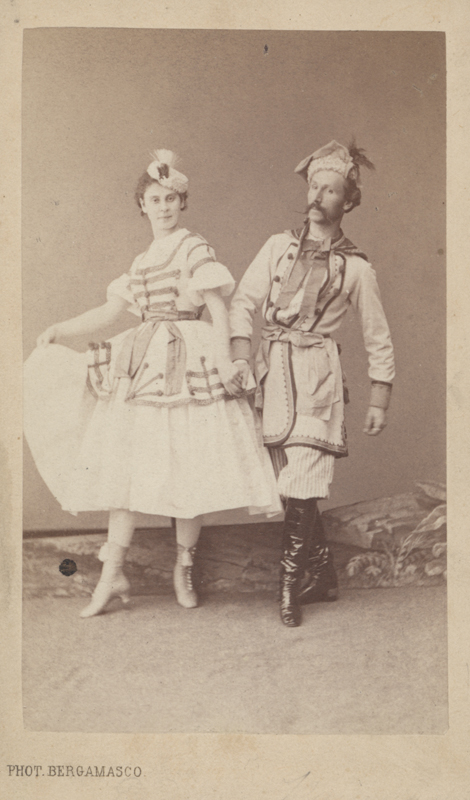 Lyubov Radina and Felix Kschessinsky in a Marzuka (1867)
