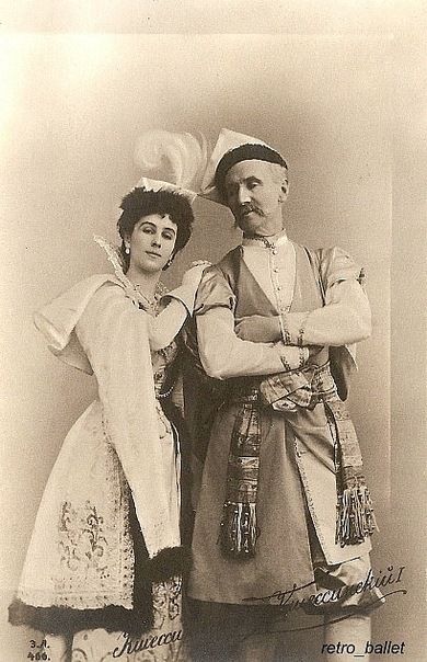 Matilda Kschesshinska and her father Felix Kschessinsky in the Mazurka