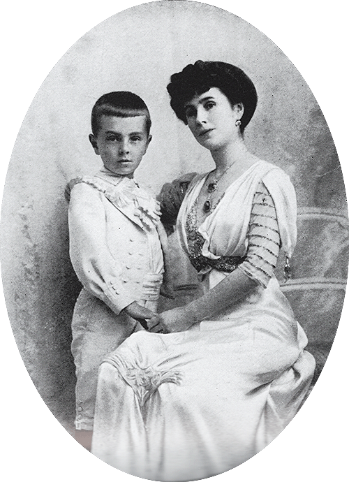 Matilda Kschesshinskaya and her son Vova