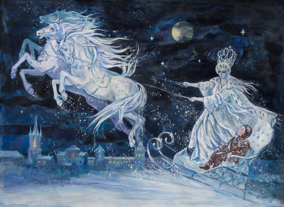The Snow Queen illustration by Elena Ringo