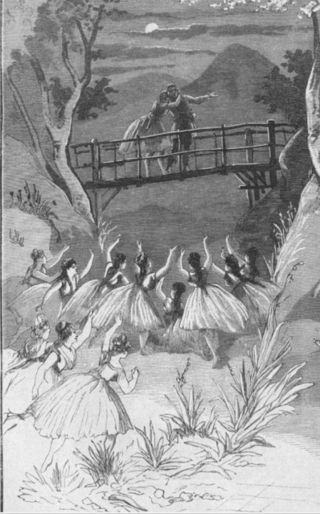 Fig. 4 - The Wilis in the mountains, lithograph by Domentovsky (1878)